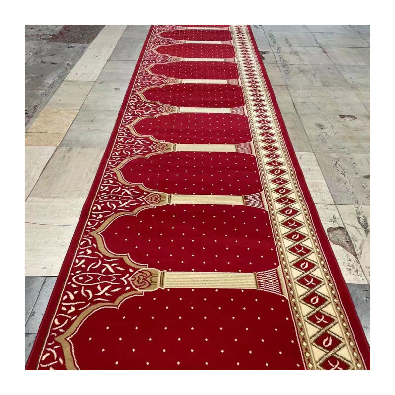 Pavimento rivestito tappeto moschea morbida con disegno puzzle e 80% lana 20% materiale di nylon