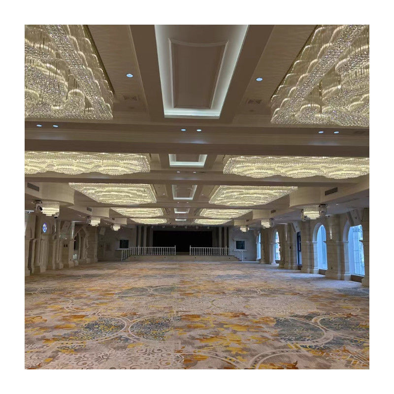 Altezza di pila 7-10 ± 0,5 mm Custom Nylon Stampato Axminster Hotel Casino Tappeto resistente al fuoco Per il luogo dell'evento