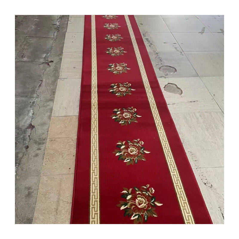 Filati di tappeto morbido per sala preghiera stile moschea commerciale da parete a parete tappeto roll