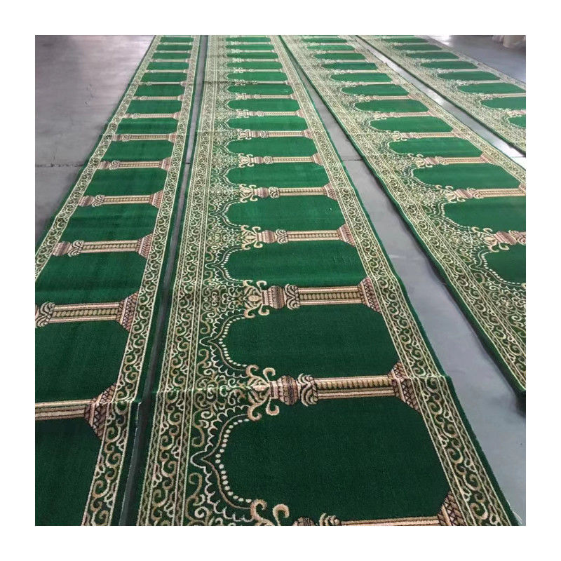 80% di lana e 20% di nylon Masjid Carpet di preghiera per il disegno della moschea musulmana su misura